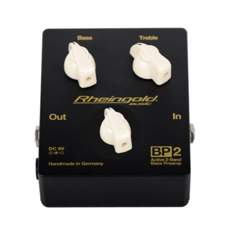 Rheingold BP2-P, 2-Band Bass PreAmp Pedal + Pot